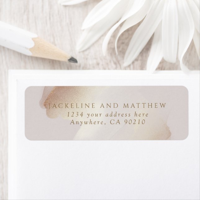 Adressenaufschrift für elegante Pinselstriche und  (Insitu)