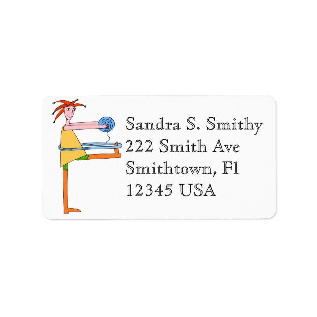 Adressetikett für eine Frau (Vorne)