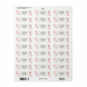 Adressetiketten "Coquelicots"