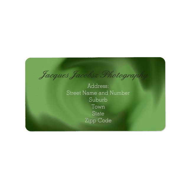 Adresslitern mit Hintergrund für Retro-Gefärbte Kr Adressaufkleber (Vorne)