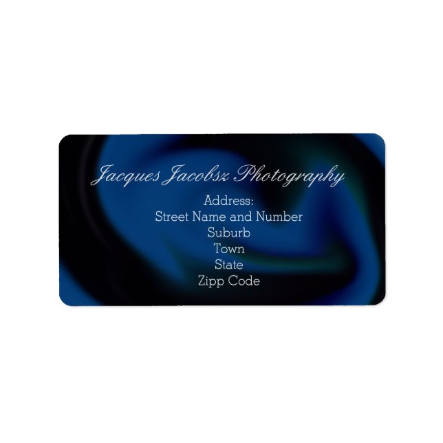 Adresslitern mit Hintergrund für Retro-Gefärbte Kr Adressaufkleber (Vorne)