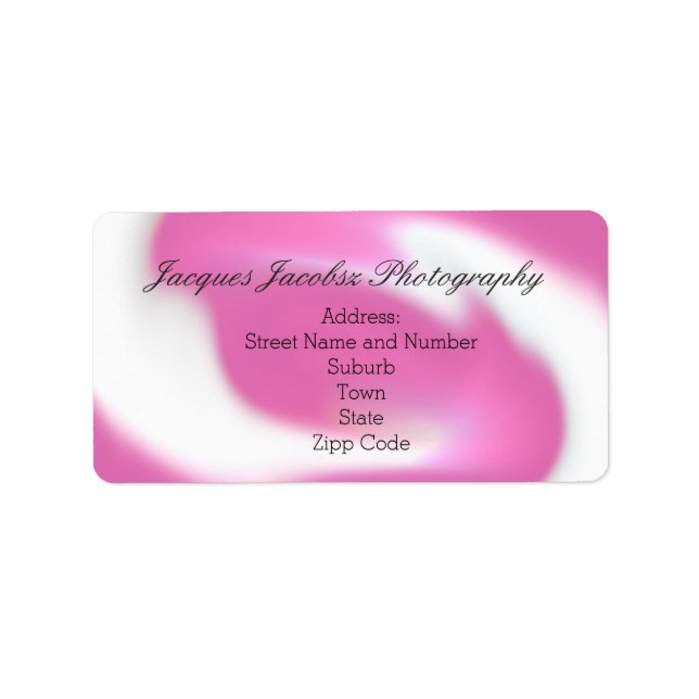 Adresslitern mit Hintergrund für Retro-Gefärbte Kr Adressaufkleber (Vorne)