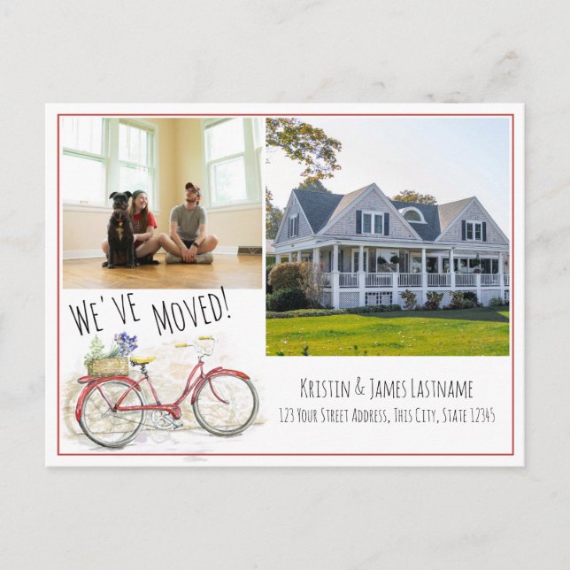 Adresswechsel mit Foto Ankündigung (Vorderseite)