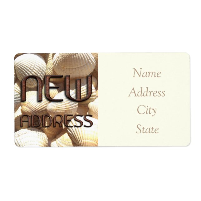 Adresswechsel Sommer-Muscheln Funny Bricks (Vorne)