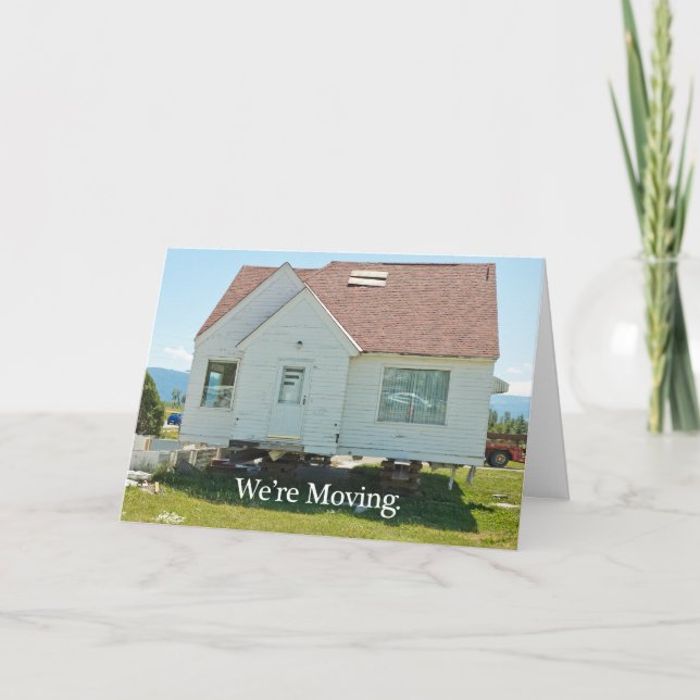 Adresswechsel: Wir bewegen uns Ankündigung (Vorderseite)