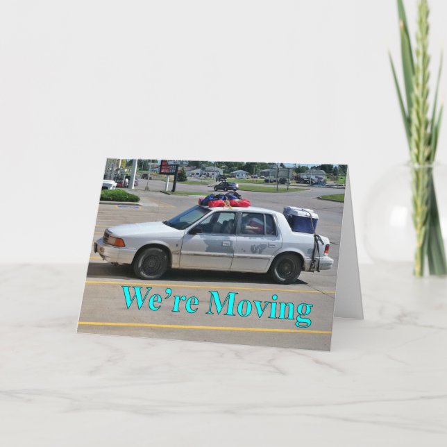 Adresswechsel: Wir bewegen uns um drei Ankündigung (Vorderseite)