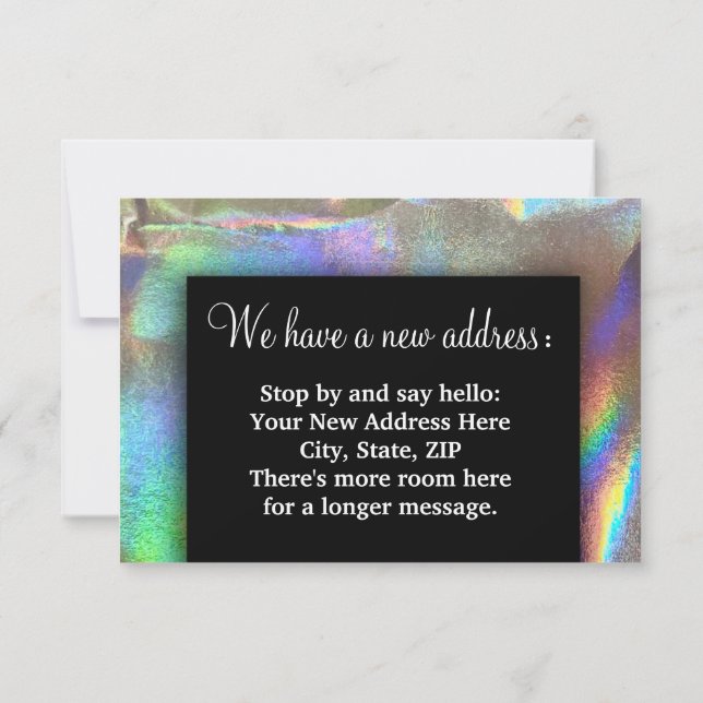 Adresswechsel Wir haben die Erwärmung des Segen Ha Ankündigung (Rückseite)