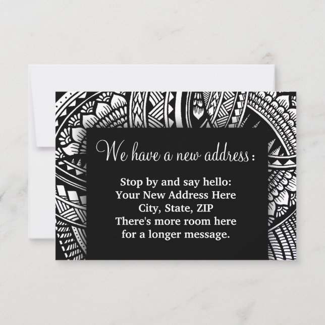 Adresswechsel Wir haben die Erwärmung des Segen Ha Ankündigung (Rückseite)