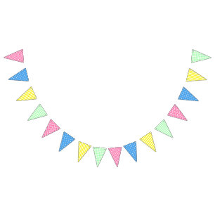 Adrette Muster Wimpelkette