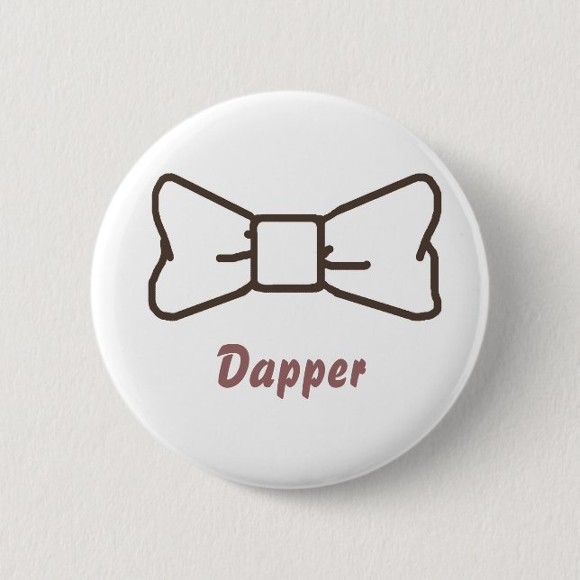Adretter bowtie Knopf Button (Vorderseite)