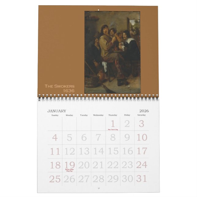 Adriaen Brouwer 2013 Kalender (Jan 2026)
