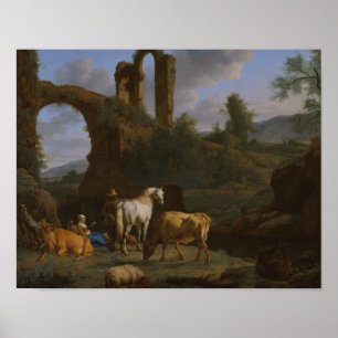 Adriaen van de Velde - Pastorale Landschaft Poster