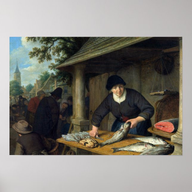 Adriaen van Ostade - Die Fischer Poster (Vorne)