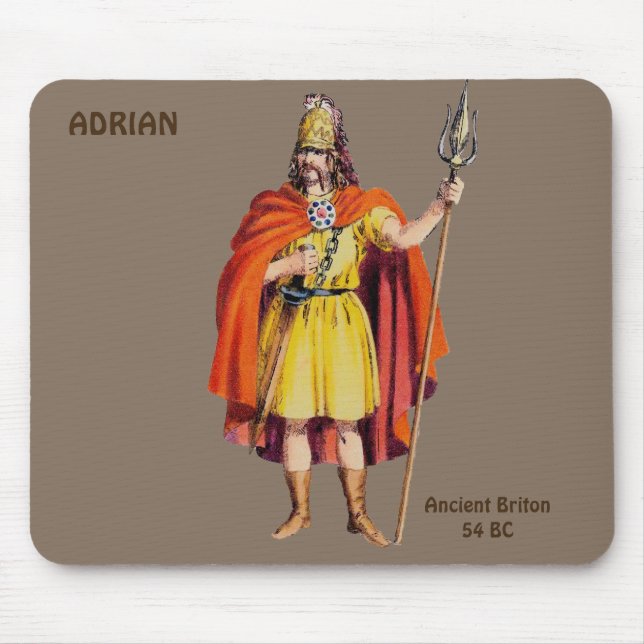 ADRIAN ~ Ancient Briton COSTUME ~ Personalisiert Mousepad (Vorne)
