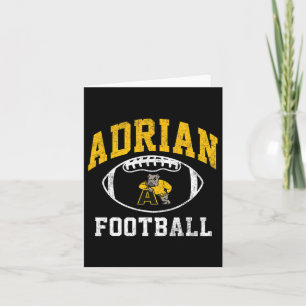 Adrian College Football-Atletik Vintage-Sport A Karte