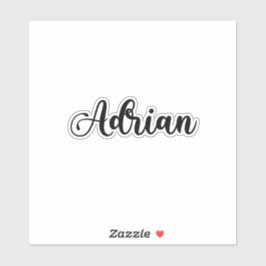Adrian Name - Handgeschriebene Kalligrafie Aufkleber