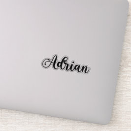 Adrian Name - Handgeschriebene Kalligrafie Aufkleber