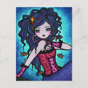 Adriana Mermaid Fantasy Marine Art Postcard Postkarte