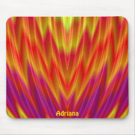 ADRIANA ~ Rote, gelbe und Lila Maus-Pad Mousepad
