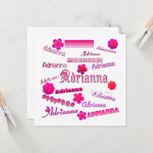 Adrianna Floral Pop Art Einladung