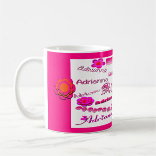 Adrianna Floral Pop Art Kaffeetasse