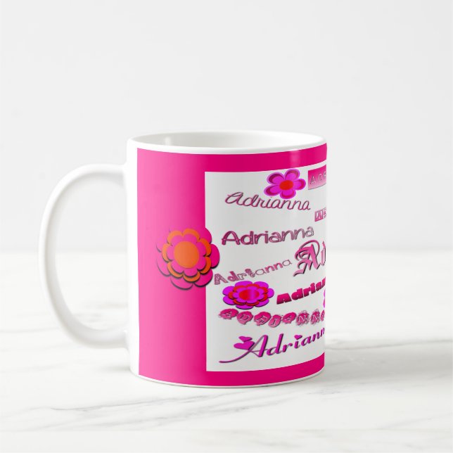 Adrianna Floral Pop Art Kaffeetasse (Links)