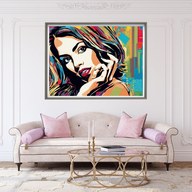 Adrianne sieht gutes Pop Art Poster aus (Adrianne Looks Good Pop Art Poster)