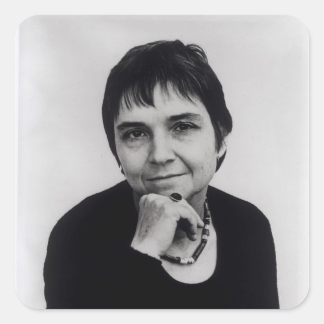 Adrienne Cecile Rich , 1970er Quadratischer Aufkleber (Vorderseite)