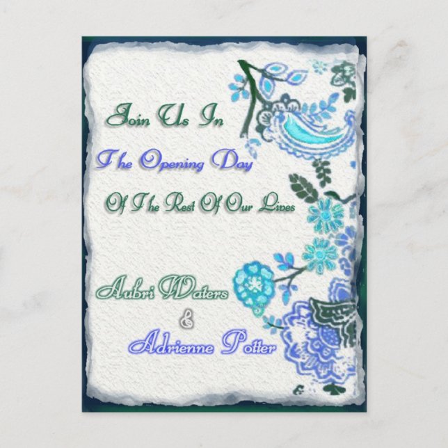 Adriennes letzte Einladung (Vorderseite)