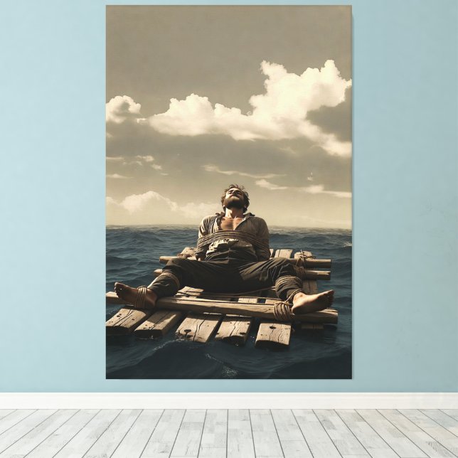 Adrift canvas print leinwanddruck (Insitu (Holzboden))