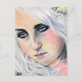 Adrift Mermaid Postcard Postkarte