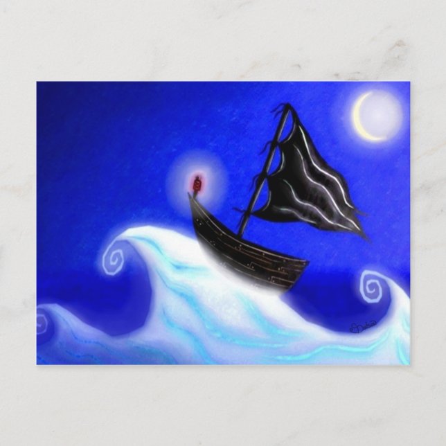 Adrift Postkarte (Vorderseite)