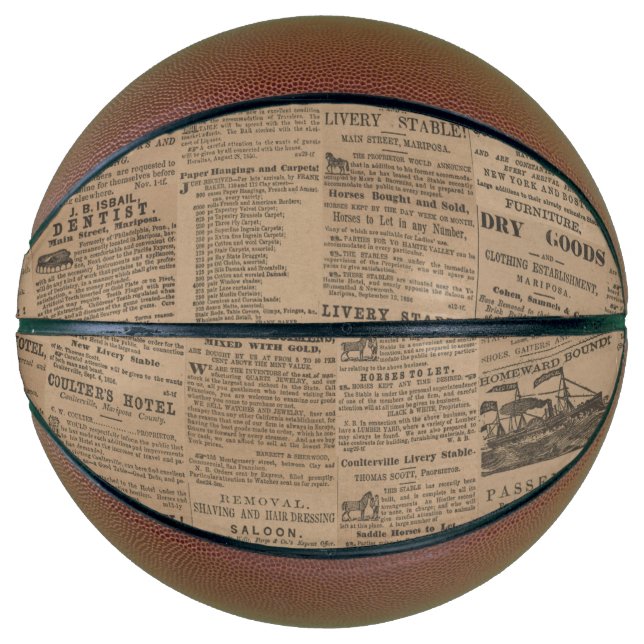 Ads of the Past, NY 1856 Basketball (Vorderseite)