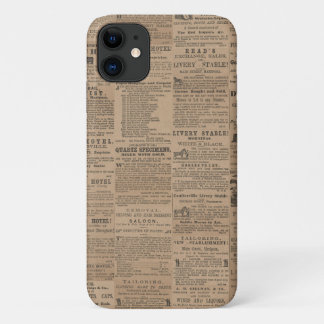 Ads of the Past, NY 1856 iPhone / iPad case