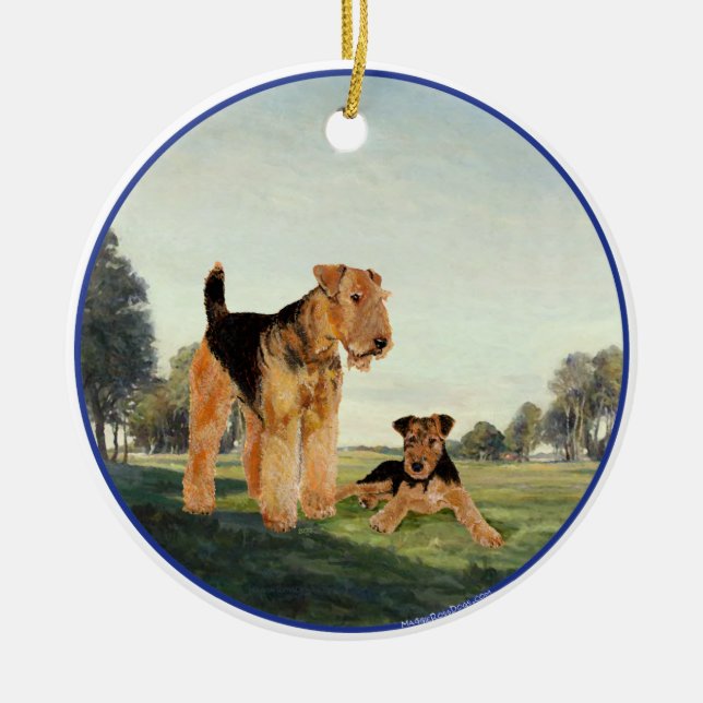 Adult and Pup Keramikornament (Vorne)
