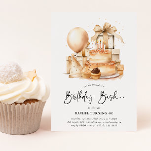 Adult Birithday Bash Einladung