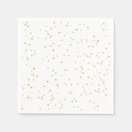Adult Birthday Gold Glitzer Paper Serviette