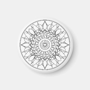 Adult Coloring Mandala Magnet
