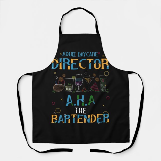 Adult Daycare Director A.K.A AKA Barkeeper Dri Schürze (Vorderseite)