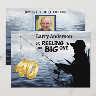 Adult Fisherman Milestone 40 Geburtstag der große Einladung
