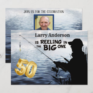 Adult Fisherman Milestone 50 Geburtstag der große Einladung