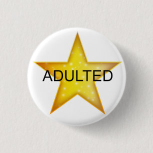 Adult God Star - Erwachsene Button
