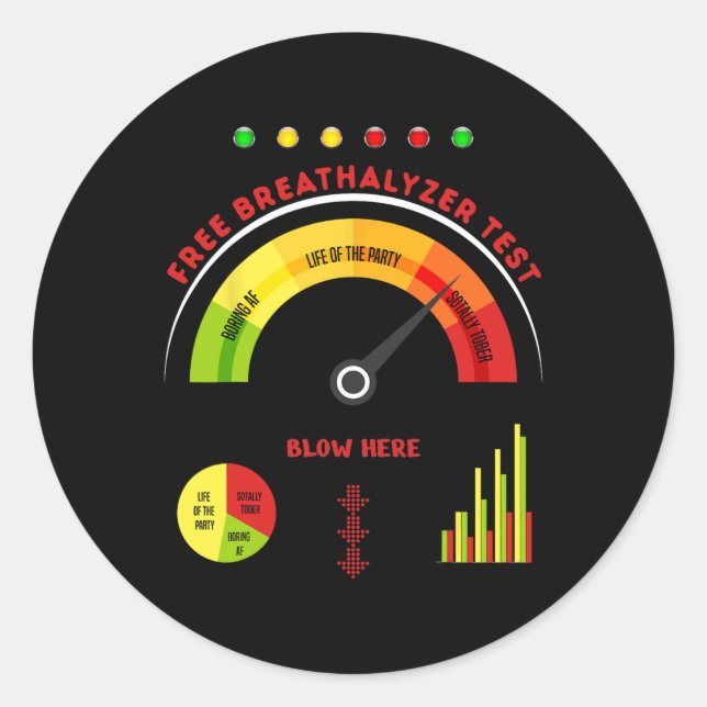 Adult Halloween Kostüm Atalyzer Herren hallowee Runder Aufkleber (Vorderseite)