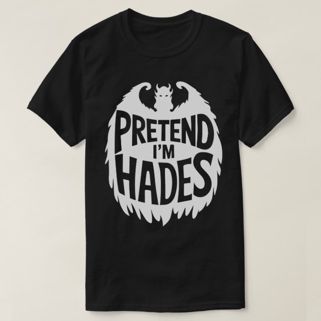 Adult Halloween Kostüme geben vor, ich bin Hades T-Shirt (Design vorne)