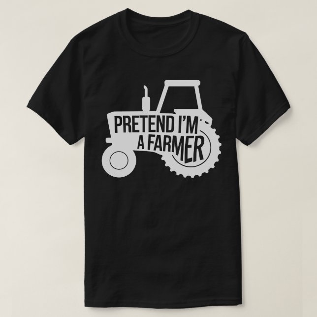 Adult Halloween Kostüme tun so, als wäre ich Bauer T-Shirt (Design vorne)