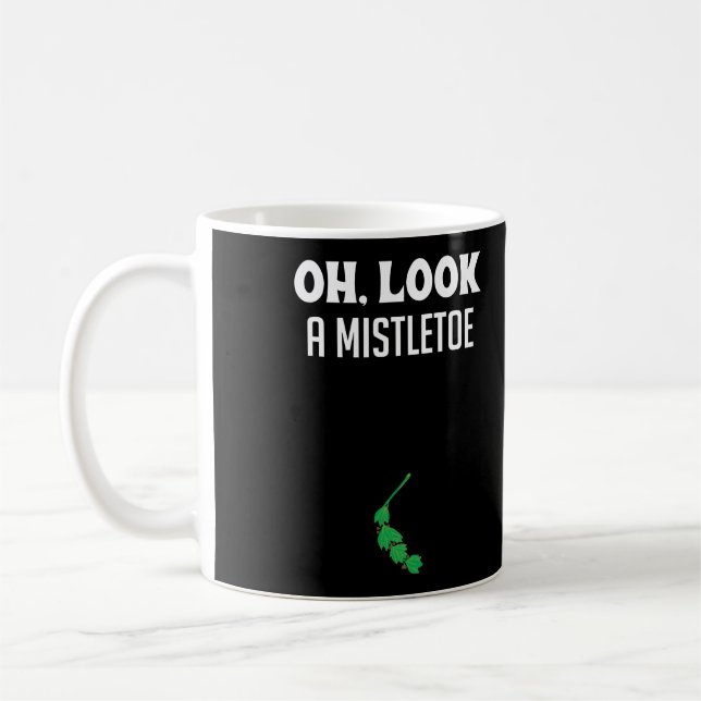 Adult Humor Christmas Mistletoe Dirty Santa Gift U Kaffeetasse (Links)
