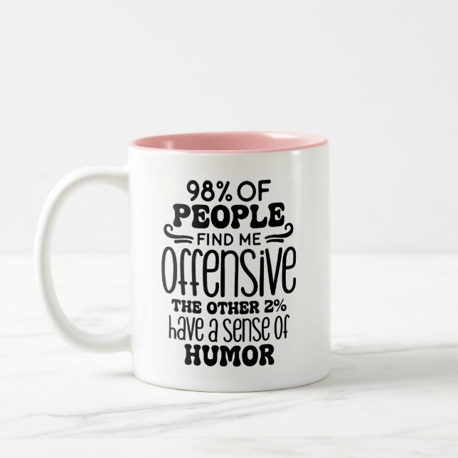 Adult Humor Funny Zweifarbige Tasse (Links)