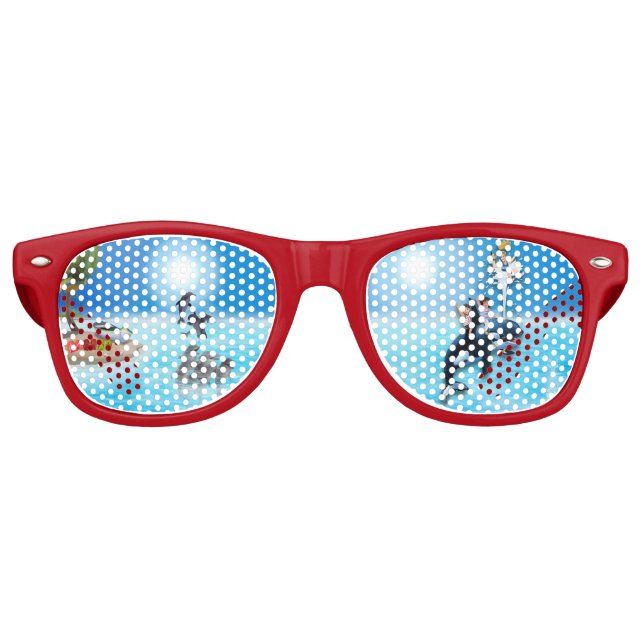 Adult & Kids Fun Retro Party Shades Partybrille (Vorderseite)