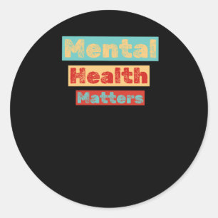 Adult Mental Health S Farbaufkleber Runder Aufkleber