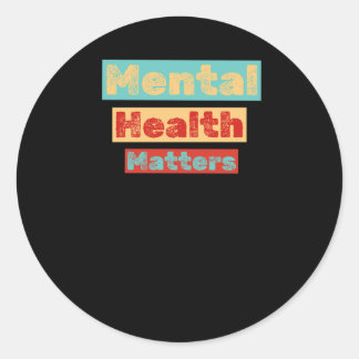Adult Mental Health S Farbaufkleber Runder Aufkleber